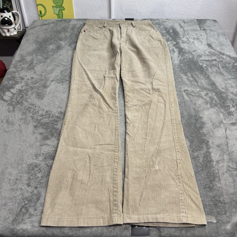 VTG 90s Pandora Corduroy‎ Mid Rise Boot Cut Jeans Womens M Indie Preppy Boho